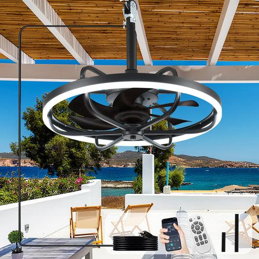 20" Outdoor Ceiling Fan with Lights