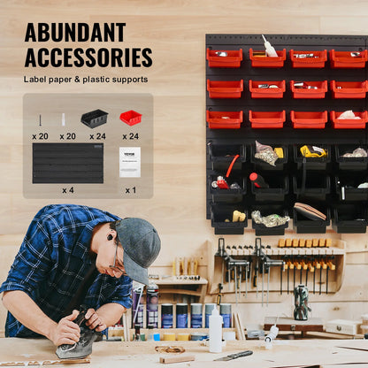 48pcs Parts Storage Bins