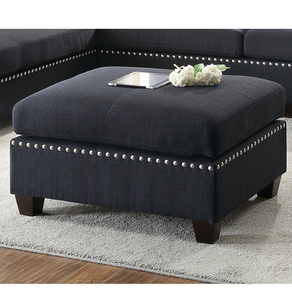 3-pcs Sectional Sofa Black