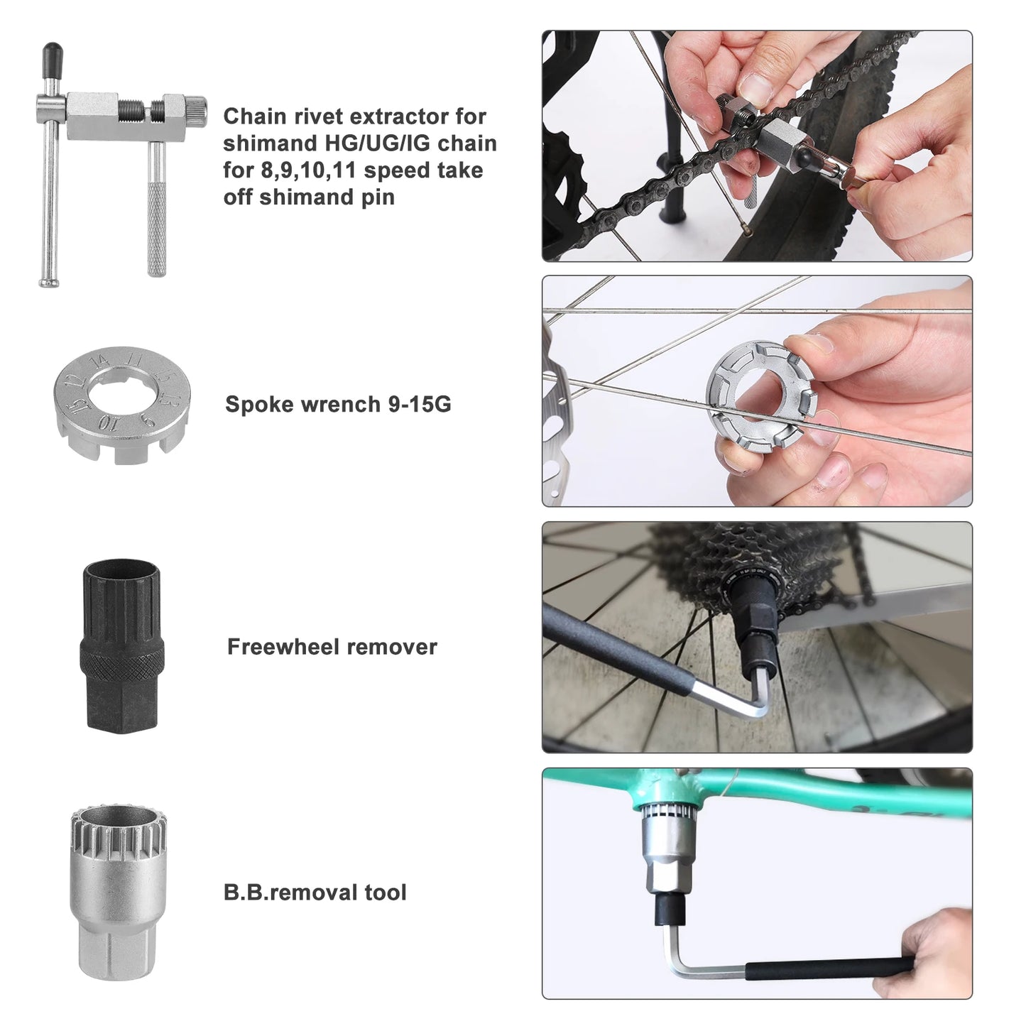 30 Piece Bike Repair Tool Kit