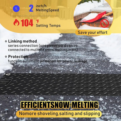 3 Pcs Snow Melting Walkway Mat