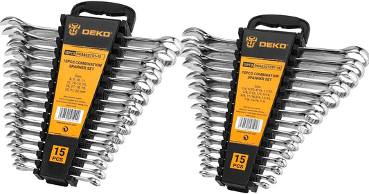 Combination Wrench Set, SAE & Metric
