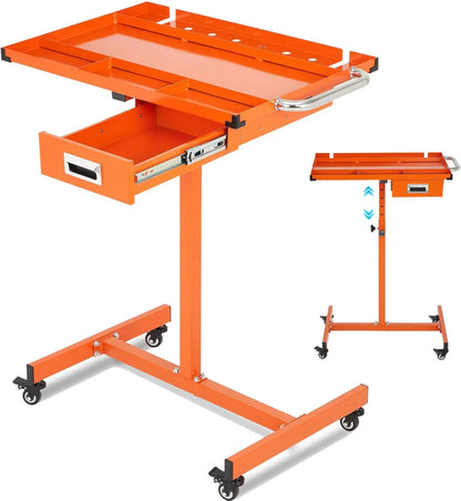 Mobile Work Table with Adjustable Height