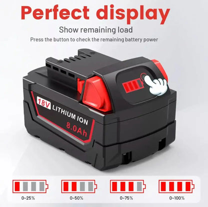 18V 8000mAH Replacement For Milwaukee
