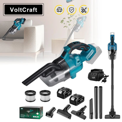 Cordless Portable Handheld Power Vacuum Cleaner Multi-function Dust Cleaning Tool For Makita 18v Battery