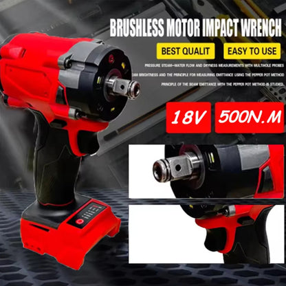 Brushless Impact Wrench  Electric Driver 1/2"