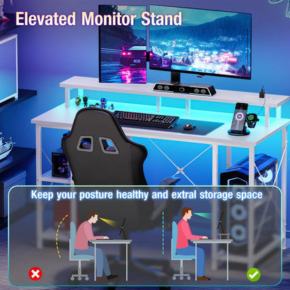 48 Inch Computer Desk with with Shelves