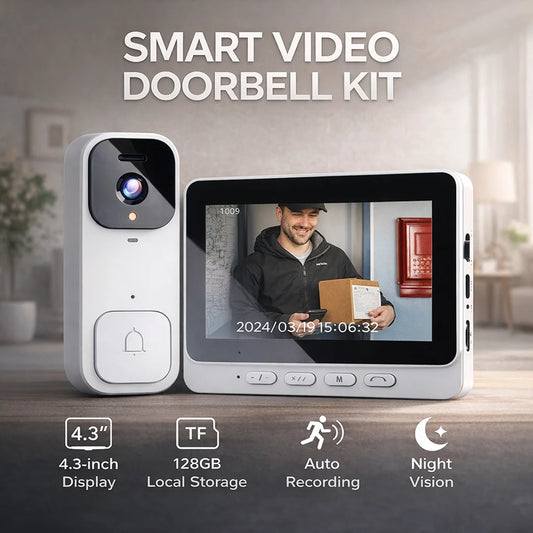Wireless Smart Video Doorbell Camera