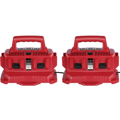 6 Port Charger Compatible with Milwaukee