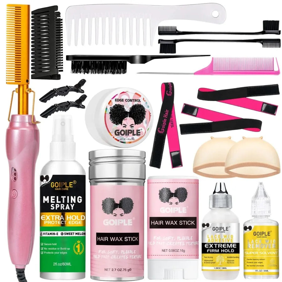 Electric Hot Comb Fast Heating Straightener Curling Iron