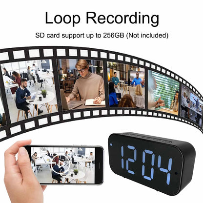 Wi-Fi Clock Camera with 1080P HD