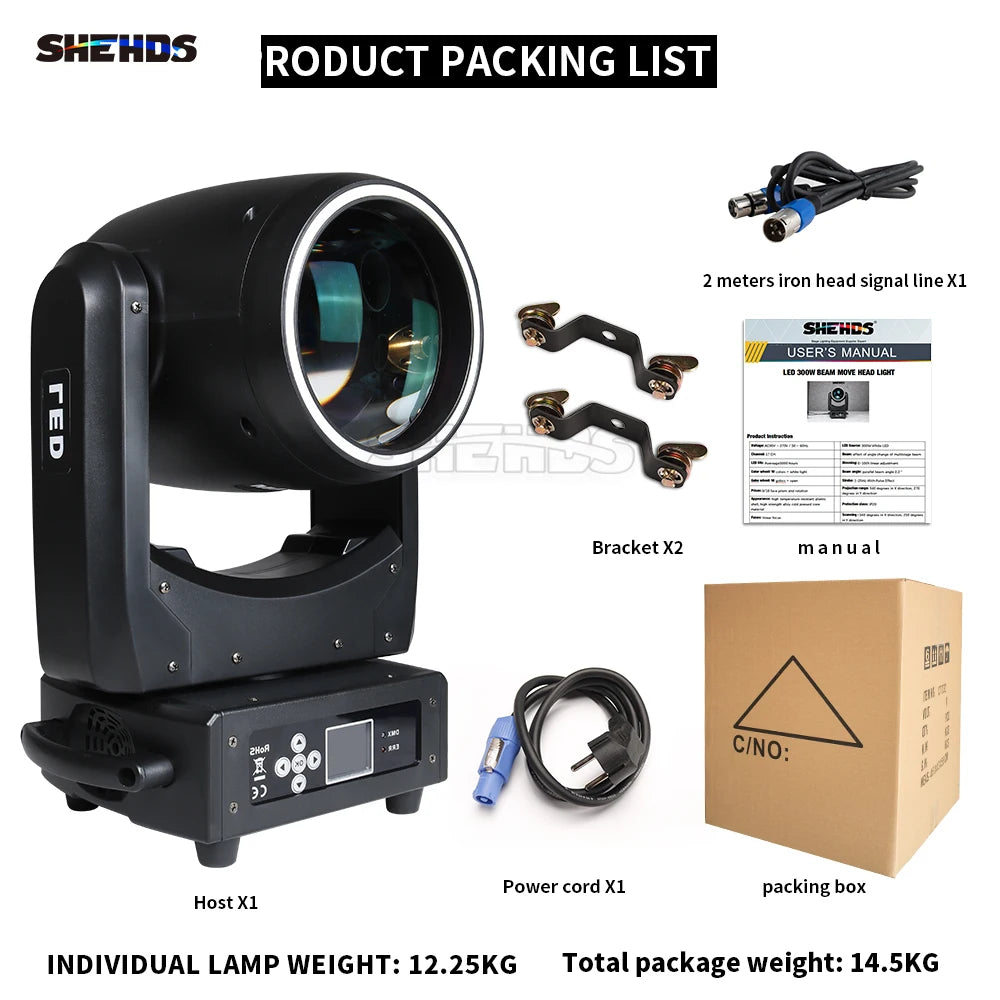LED 300W Beam Moving Head Lighting