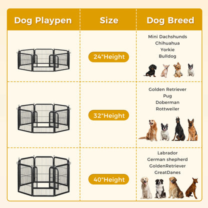 Dog Playpen with Door, Outdoor/Indoor
