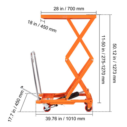 Hydraulic Lift Cart