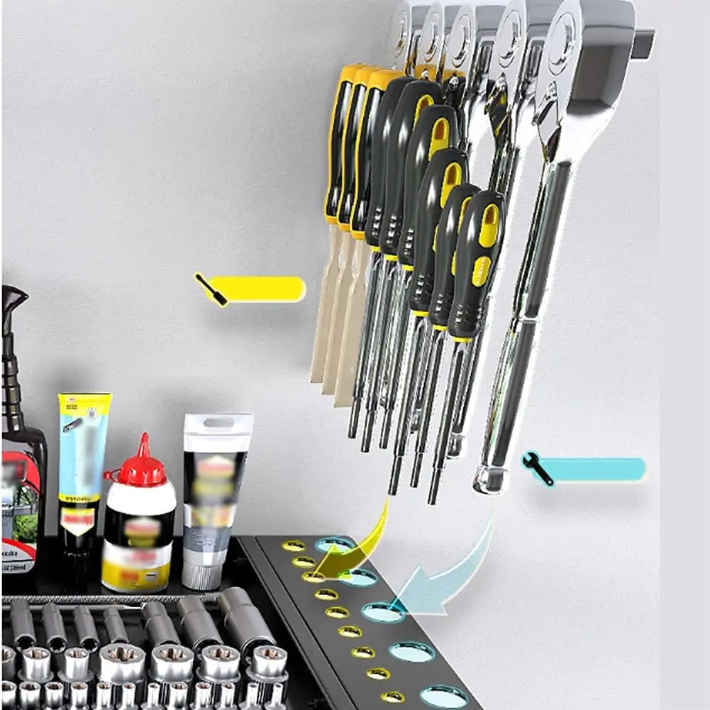 Power Tool Organizer 4 Layer Wall Mounted Storage Rack