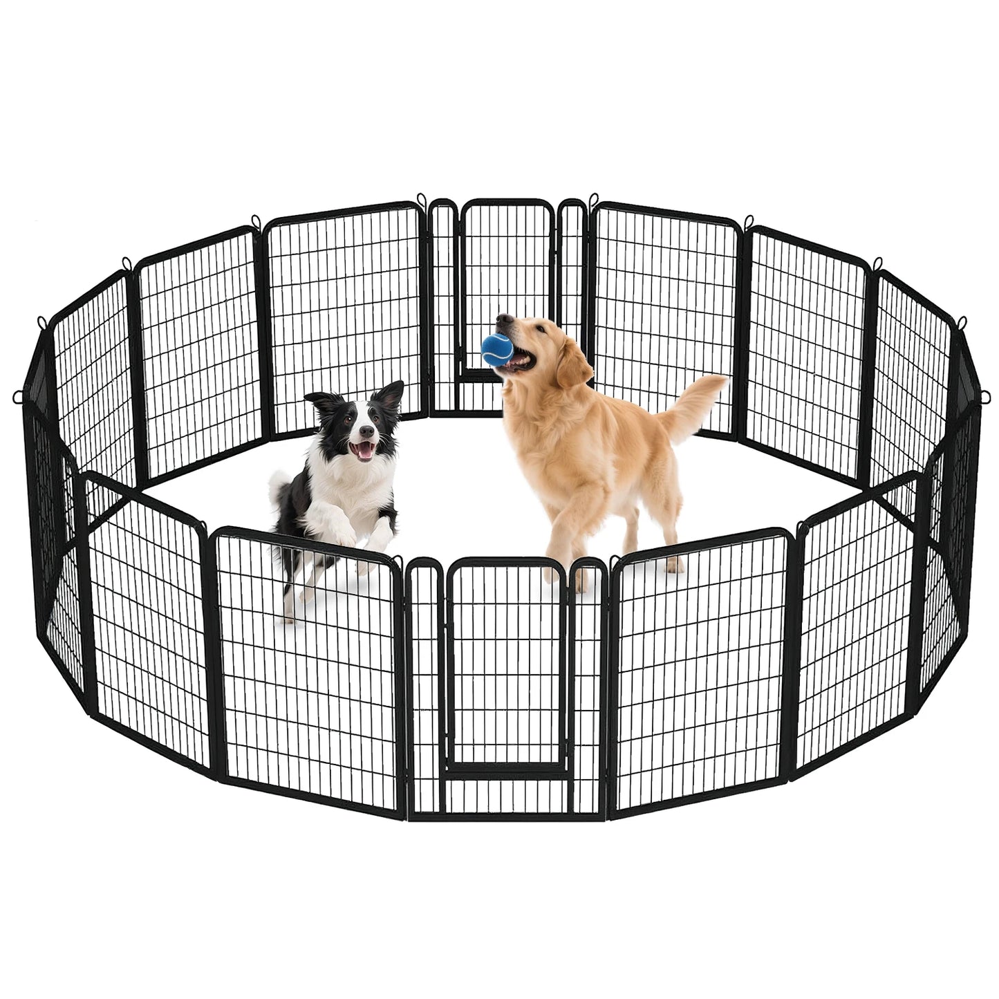 Dog Playpen with Door, Outdoor/Indoor