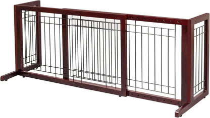 37"-68" Wide Adjustable Free Standing Dog Gate