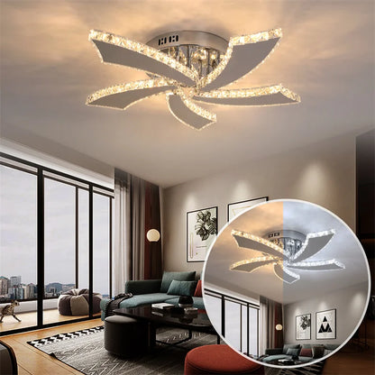 Ceiling Fan With Led Lamp Smart Remote Control