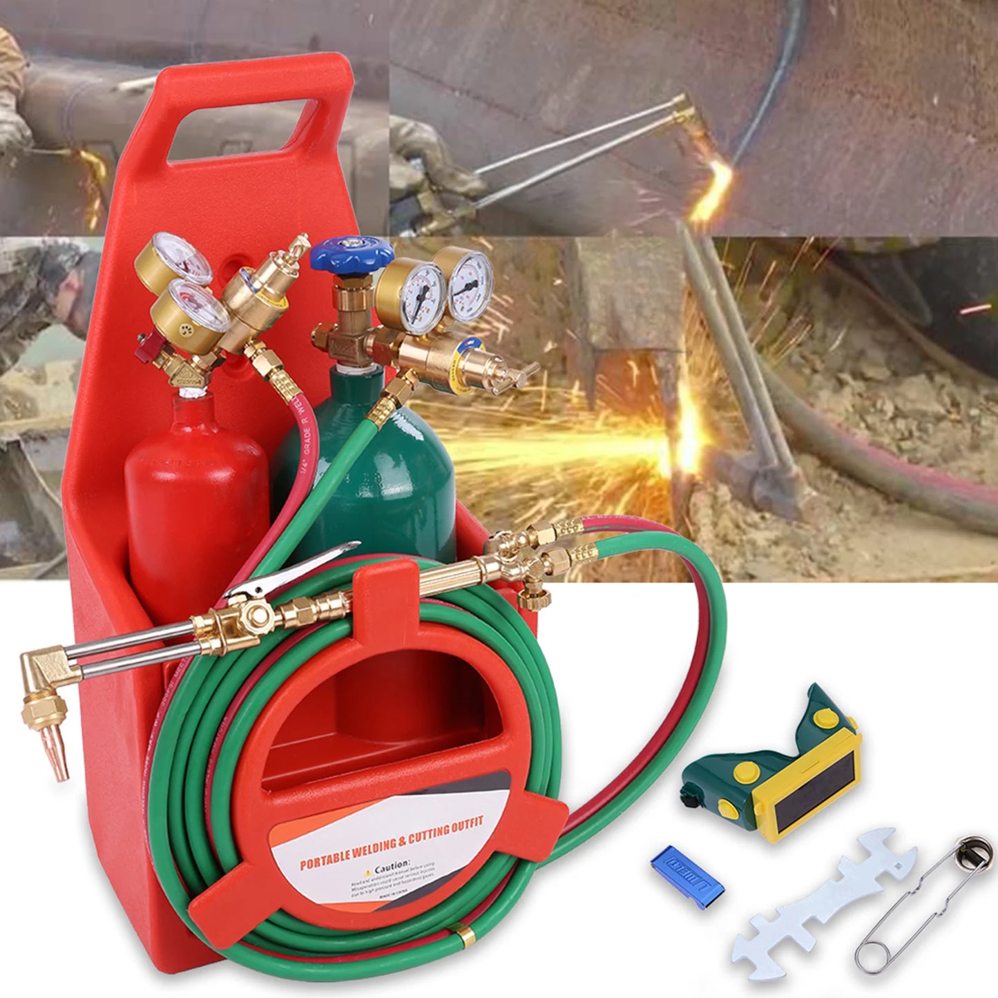 Portable Oxygen Acetylene Welding and Cutting Kit