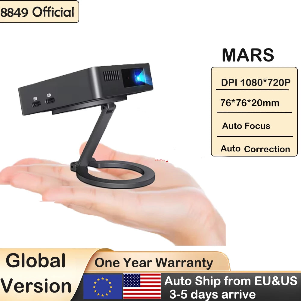 Mini Projector Portable HD 1080P Video