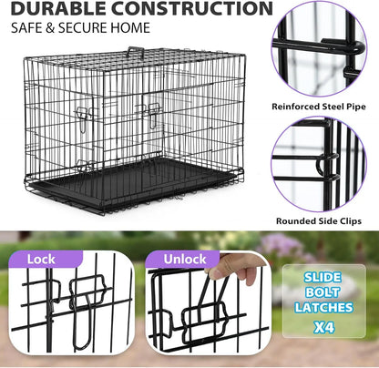 | Dog Crate | 48" | Black | Foldable