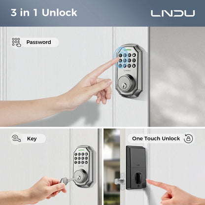 One Touch Auto-Locking Security Door Lock