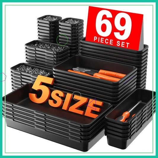 69-Piece Tool Box Organizer Set