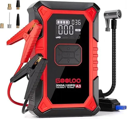 Jump Starter with Air Compressor 3000A