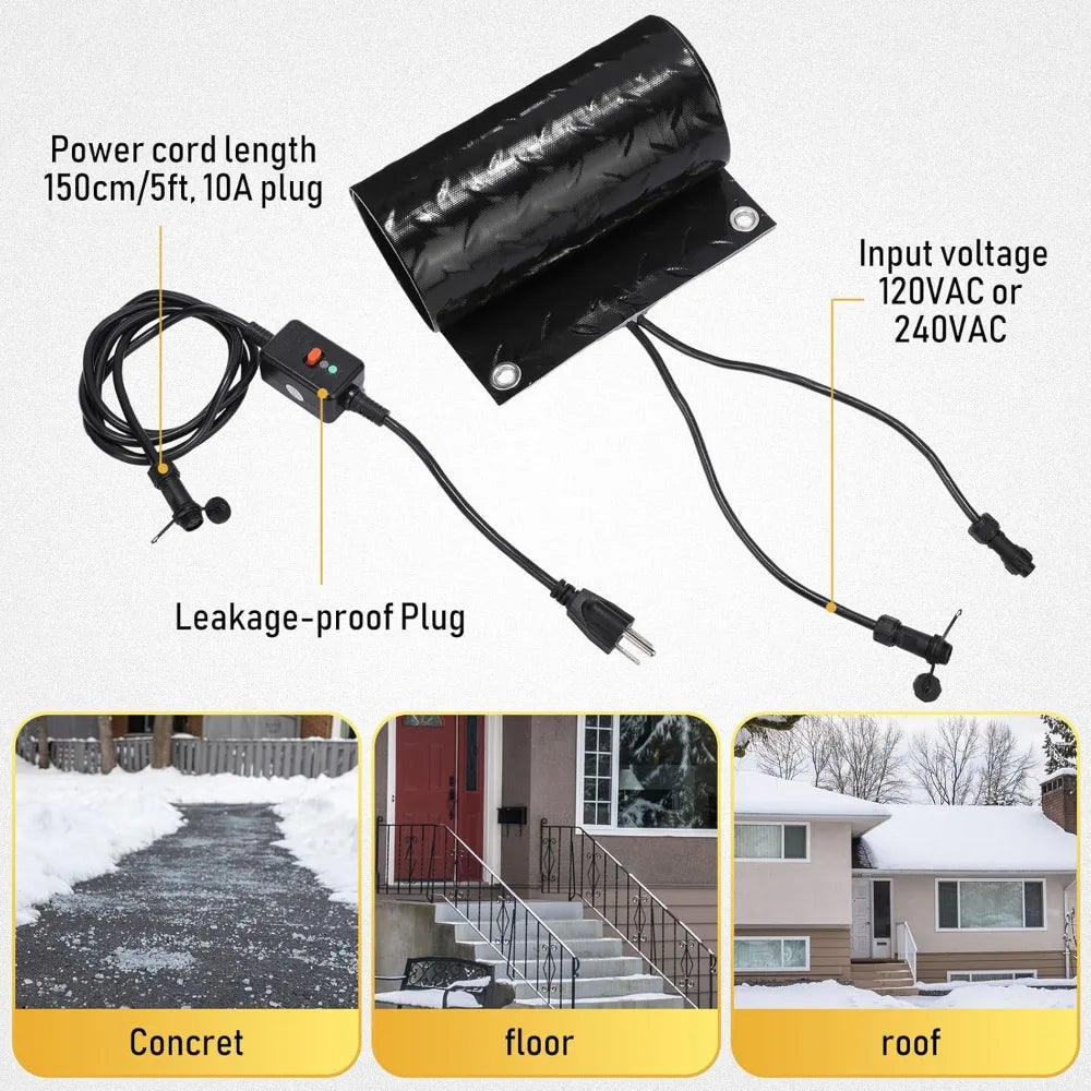 3 Pcs Snow Melting Walkway Mat