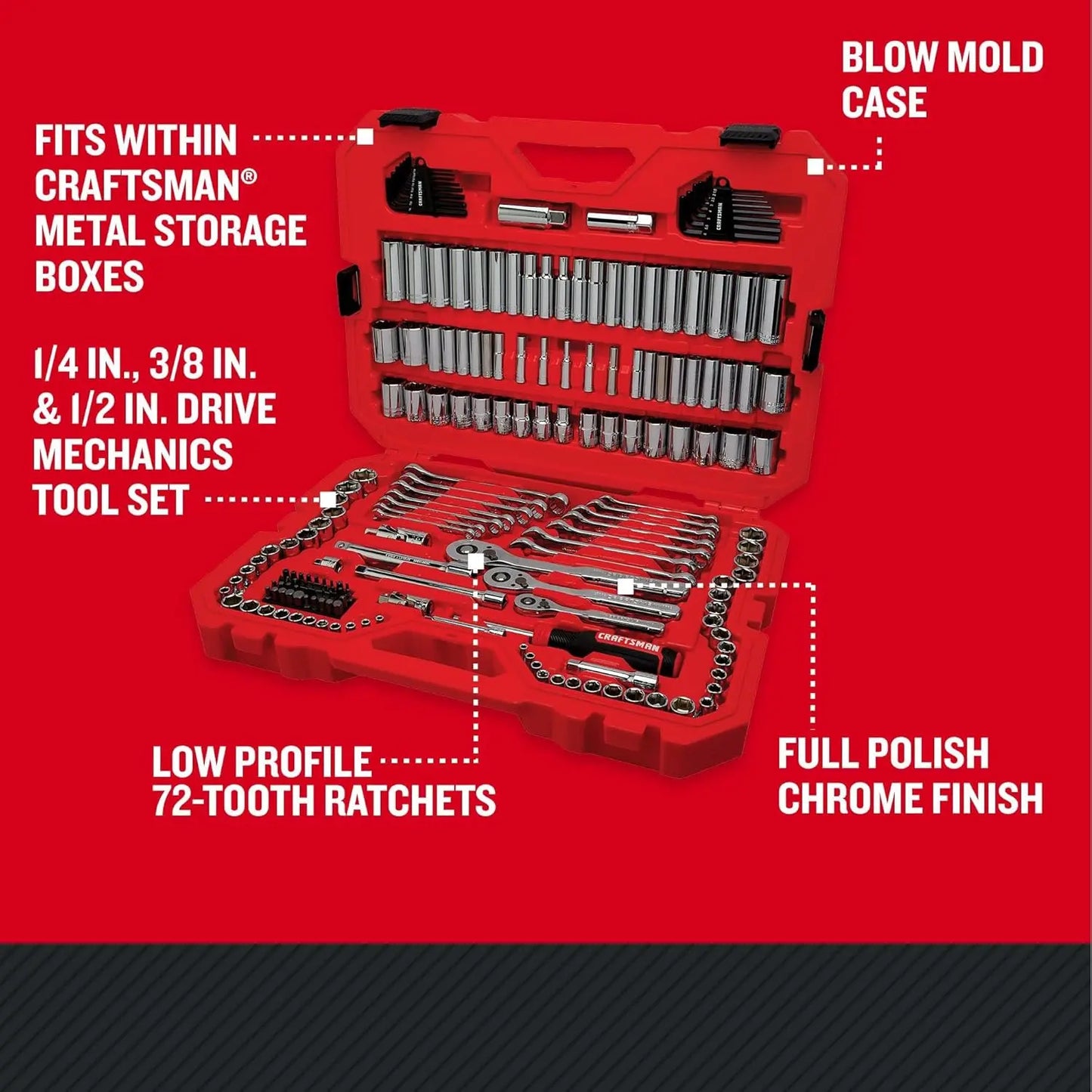 189-Piece Mechanics Tool Set